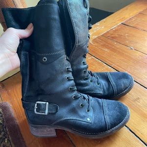 Never worn black combat boots!